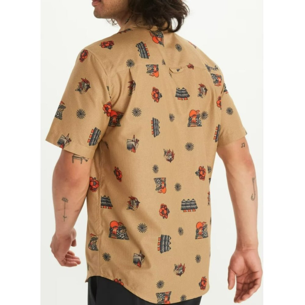 Marmot Syrocco Short Sleeve Shetland DJ Javier Men's Shirt Size M - Picture 2 of 12